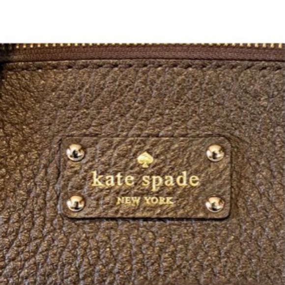 KATE SPADE Authentic Brown Leather Satchel bag with Gold Hardware - Picture 7 of 16